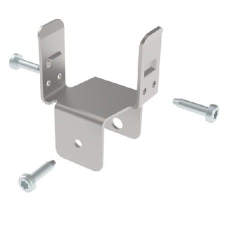 Kit fixation intermédiaire pour rail à galets sur profilé aluminium rond– D30 – Diamètre 30 mm – Elcom shop