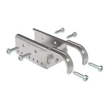 Kit fixation à griffe sans butée pour rail à galets en profilé aluminium – H30.8mm – D30mm – Gris aluminium satiné – Elcom shop