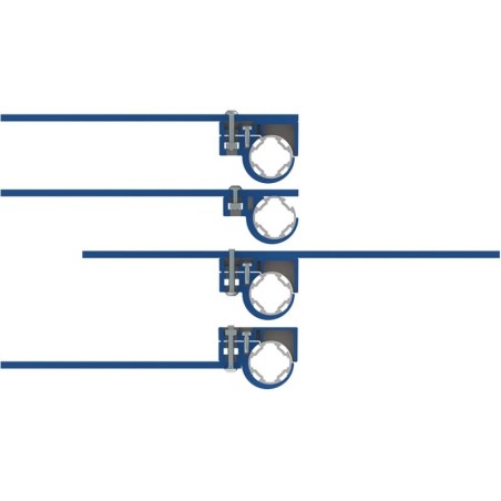 Utilisation - Collier de fixation pour profilé aluminium rond - D30 - Diamètre 30 mm - Elcom shop