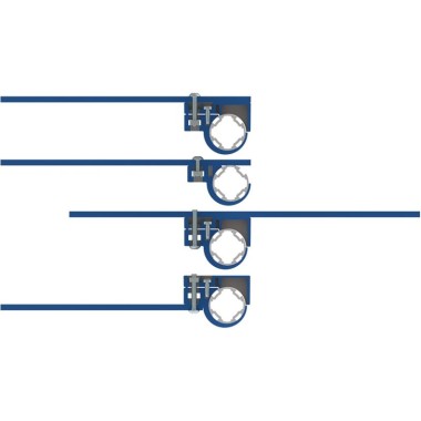 Utilisation - Collier de fixation pour profilé aluminium rond - D30 - Diamètre 30 mm - Elcom shop