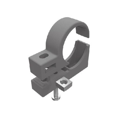 Collier de fixation pour profilé aluminium rond - D30 - Diamètre 30 mm - Elcom shop