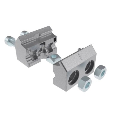 Multibloc de fixation pour profilé aluminium rond - D30 - Diamètre 30 mm - Elcom shop