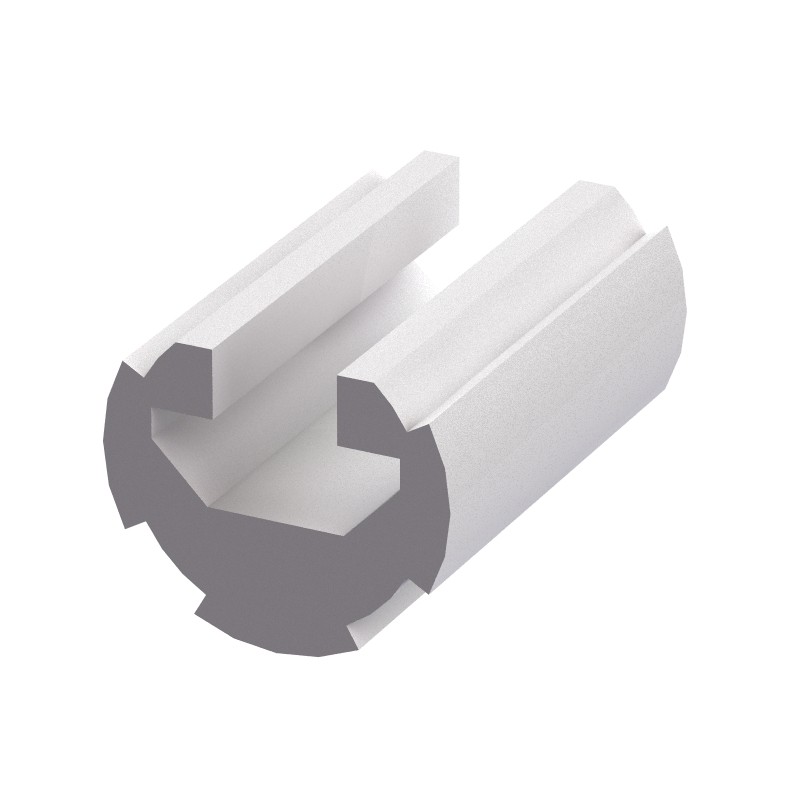 Profilé aluminium rond – D28 – Diamètre 28 mm - Elcom Shop