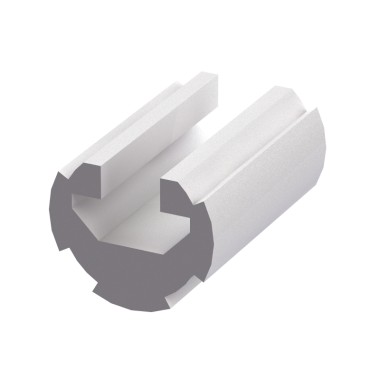 Profilé aluminium rond – D28 – Diamètre 28 mm - Elcom Shop