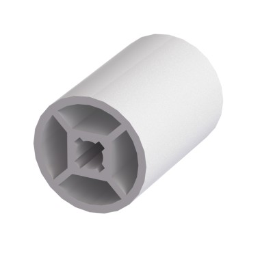 Profilé aluminium rond – D28 – Diamètre 28 mm – compatible taraudage M8 – Elcom shop