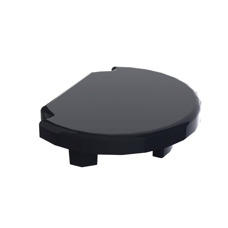 Embout noir pour profilé aluminium rond – Rainure 10 mm – D28 – Diamètre 28 mm – Noir – Elcom shop