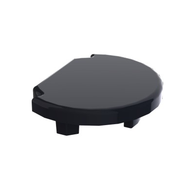 Embout noir pour profilé aluminium rond – Rainure 10 mm – D28 – Diamètre 28 mm – Noir – Elcom shop