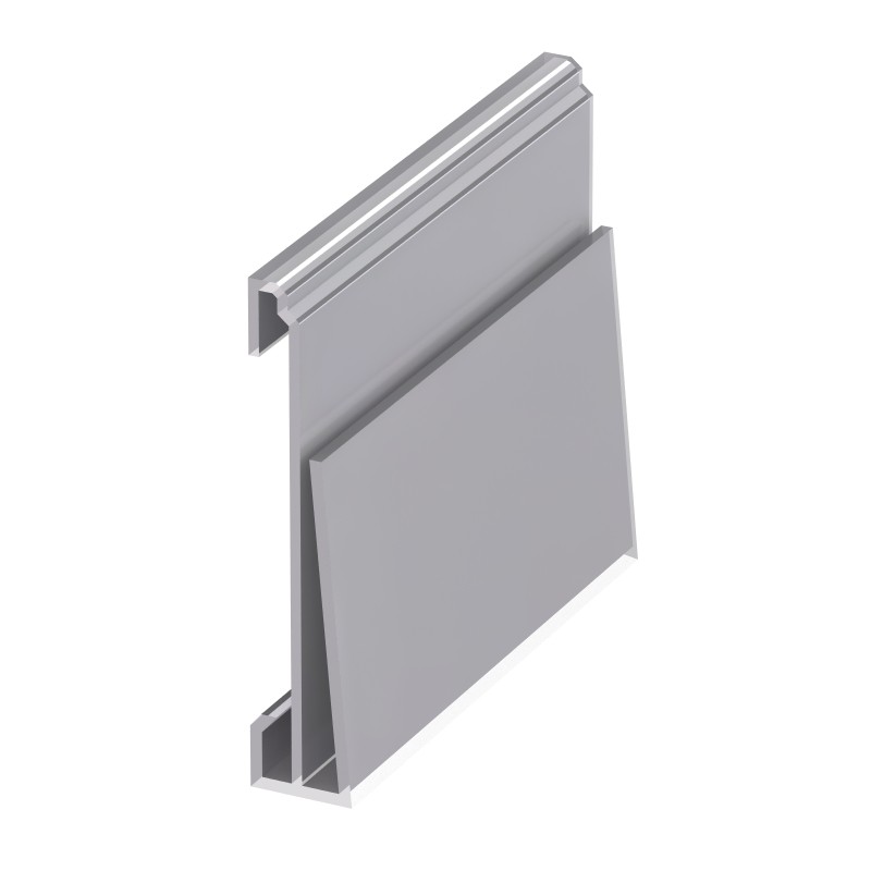 Profilé porte-étiquette clipsable compatible avec profilé aluminium rond – D28 – Diamètre 28 mm - Elcom shop