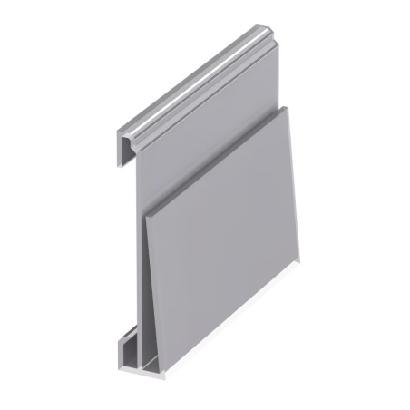 Profilé porte-étiquette clipsable compatible avec profilé aluminium rond – D28 – Diamètre 28 mm - Elcom shop