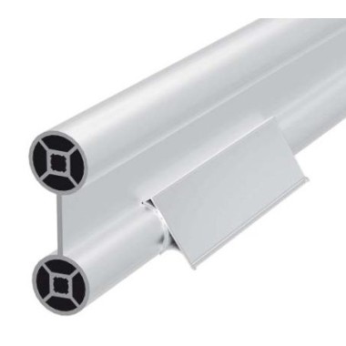 Utilisation - Profilé aluminium porte étiquette D28 - Diamètre 28 mm - plat (Barre de 2 m) - Elcom shop