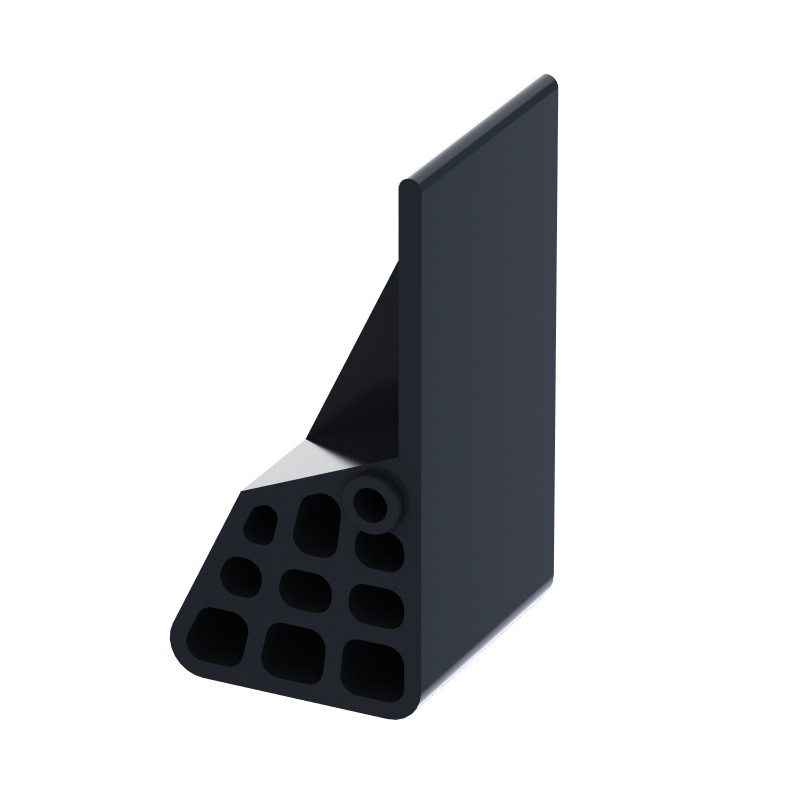 Butoir anti-retour pour rail à galets – Compatible profilé aluminium rond – D28 – Diamètre 28 mm – Noir – Elcom shop