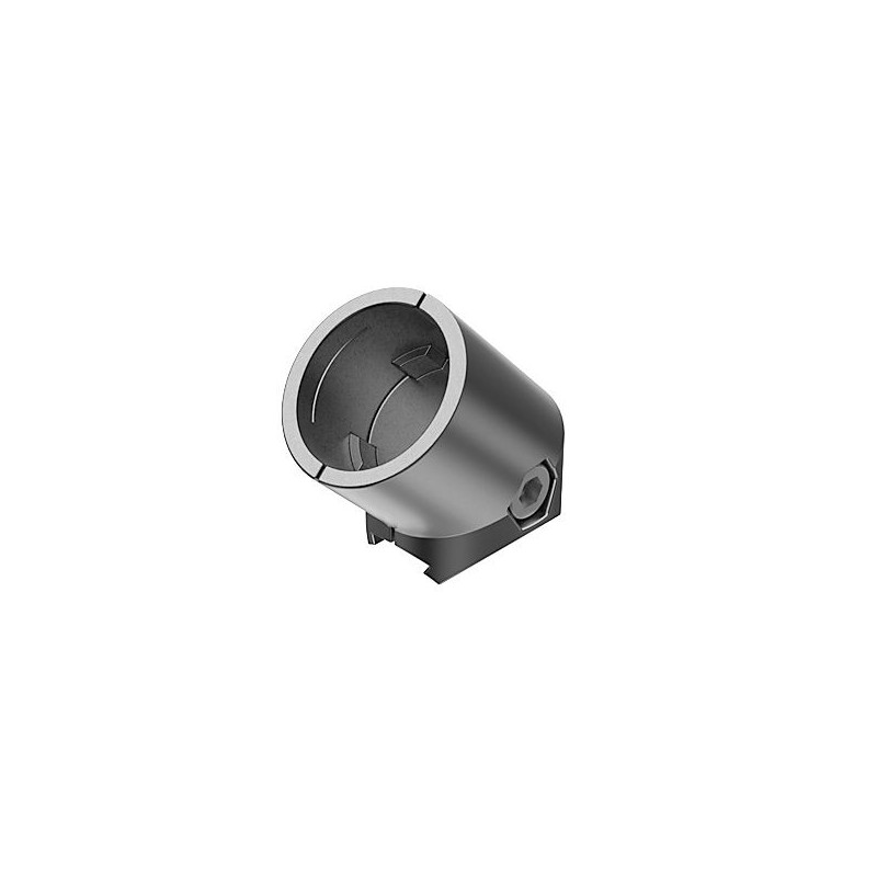Connecteur d'angle pour profilé aluminium rond – D28-45° – Diamètre 28 mm – Elcom shop