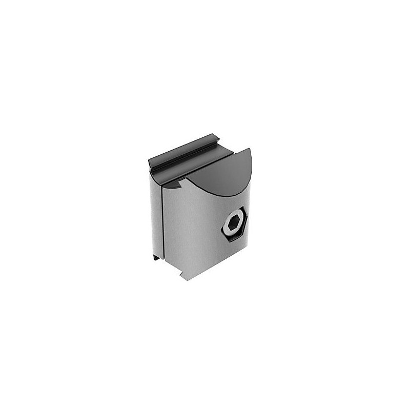 Connecteur parallèle pour profilé aluminium rond – D28 – Diamètre 28 mm – Elcom shop
