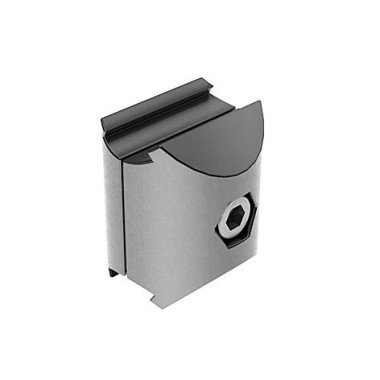 Connecteur parallèle pour profilé aluminium rond – D28 – Diamètre 28 mm – Elcom shop