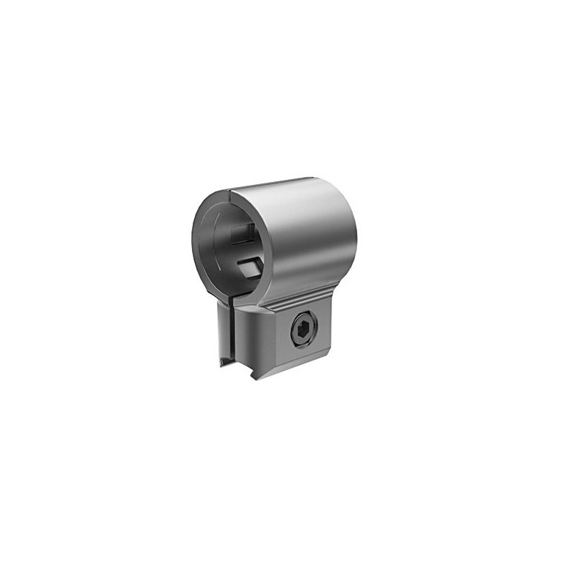 Raccord de connexion parallèle pour profilé aluminium rond – D28 – Diamètre 28 mm – Elcom shop