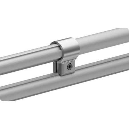 Utilisation - Connecteur parallèle pour profilé aluminium rond – D28 – Diamètre 28 mm – Elcom shop