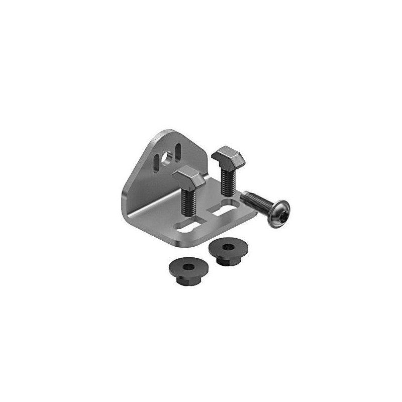 Équerre de fixation à 90° pour profilé aluminium rond – D28 – Diamètre 28 mm – Elcom shop