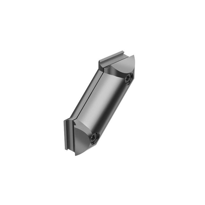 Renfort d'angle à 45° pour profilé aluminium rond – D28 – Diamètre 28 mm – Elcom shop