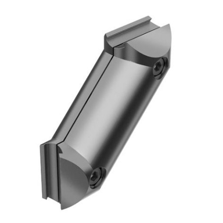 Renfort d'angle à 45° pour profilé aluminium rond – D28 – Diamètre 28 mm – Elcom shop