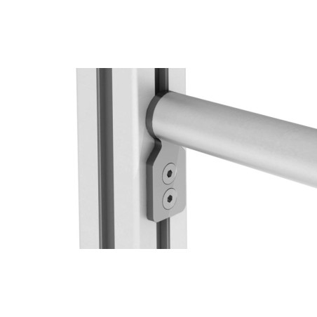 Utilisation - Plaque de connexion pour profilé aluminium rond – D28 – Diamètre 28 mm – Elcom shop