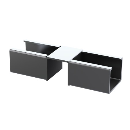 Kit fixation à griffe intermédiaire pour rail à galets en profilé aluminium – D28mm – Elcom shop