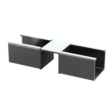 Kit fixation à griffe intermédiaire pour rail à galets en profilé aluminium – D28mm – Elcom shop