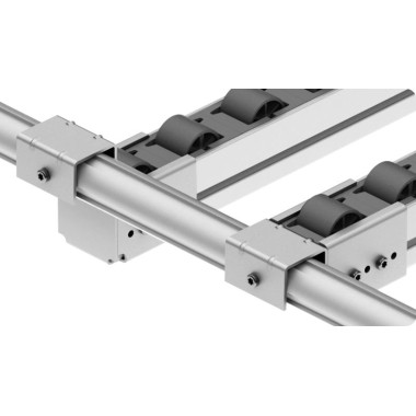 Utilisation – Kit support d'extrémité sans butée pour rail à galets en profilé aluminium rond – H44mm – D28mm – Elcom shop