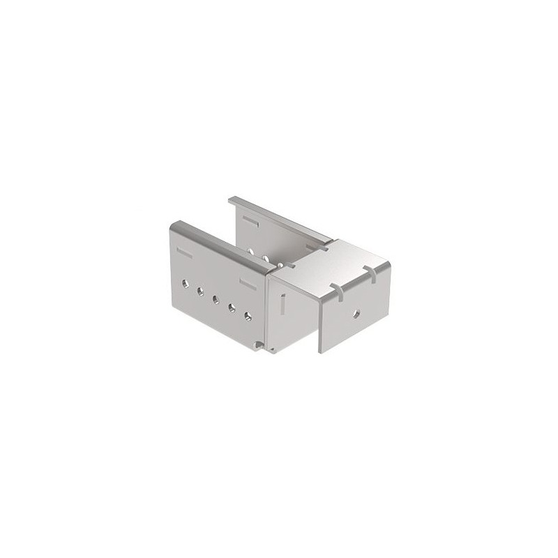 Kit support d'extrémité sans butée pour rail à galets en profilé aluminium rond – H44mm – D28mm – Elcom shop