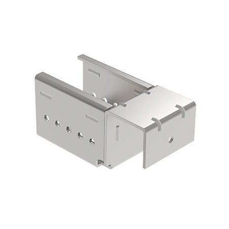 Kit support d'extrémité sans butée pour rail à galets en profilé aluminium rond – H44mm – D28mm – Elcom shop