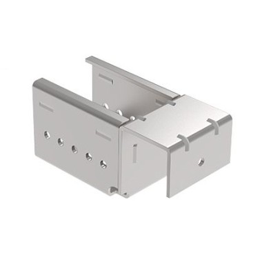 Kit support d'extrémité sans butée pour rail à galets en profilé aluminium rond – H44mm – D28mm – Elcom shop