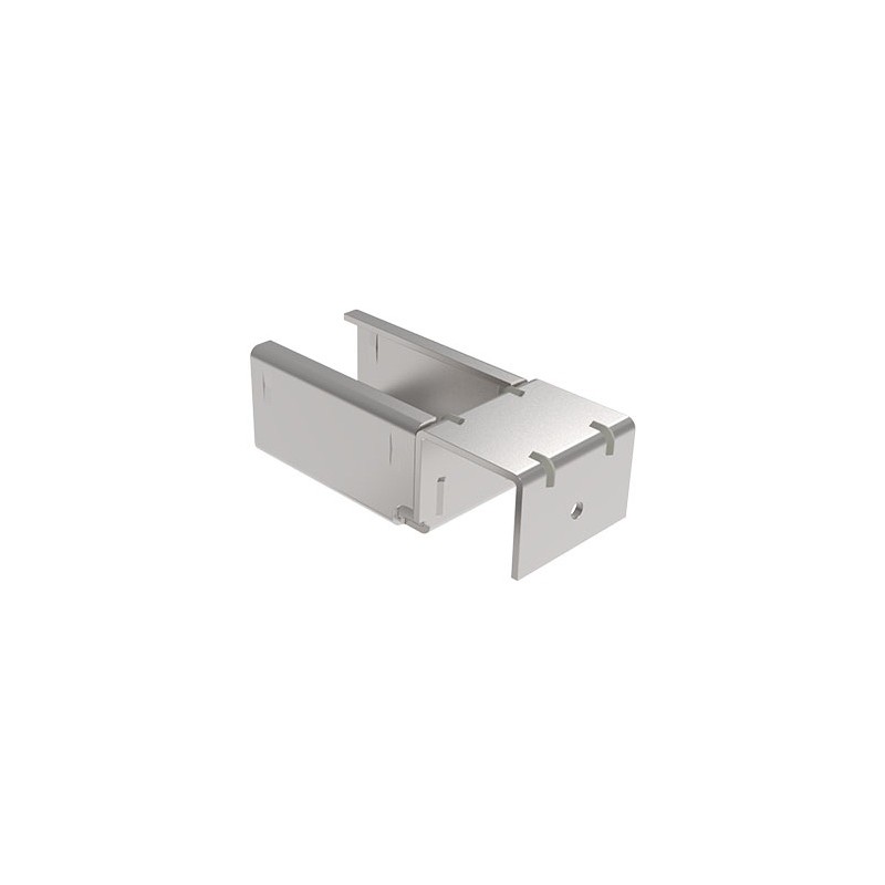 Kit support d'extrémité sans butée pour rail à galets en profilé aluminium rond – H30.6mm – D28mm – Elcom shop