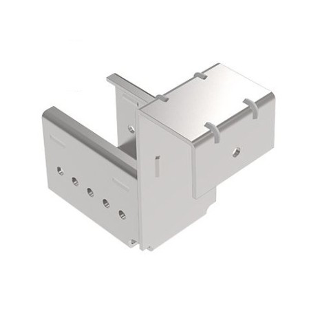 Kit support d'extrémité avec butée pour rail à galets en profilé aluminium – H78.7mm – D28mm – Elcom shop