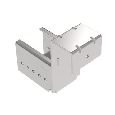 Kit support d'extrémité avec butée pour rail à galets en profilé aluminium – H78.7mm – D28mm – Elcom shop