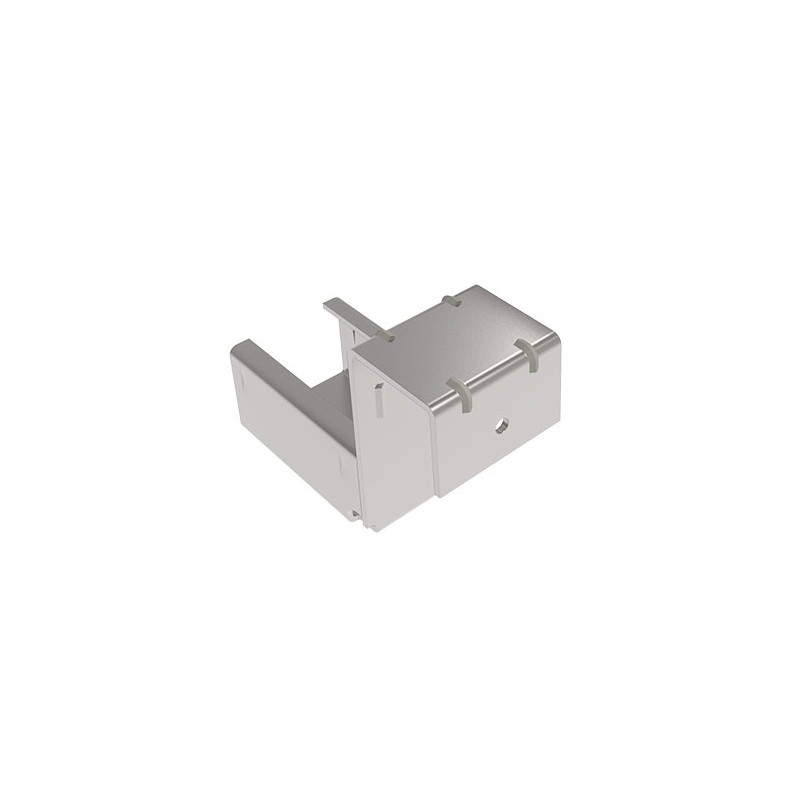 Kit support d'extrémité avec butée pour rail à galets en profilé aluminium – H65mm – D28mm – Elcom shop