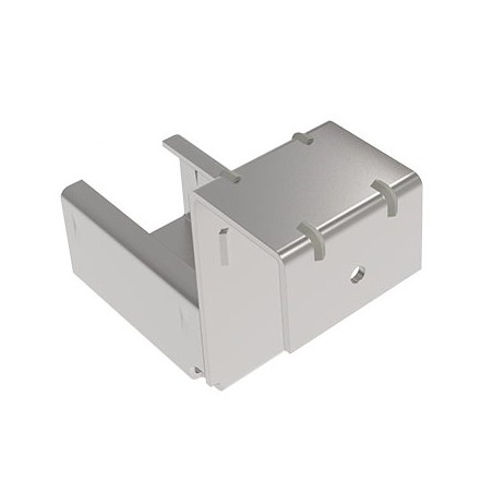 Kit support d'extrémité avec butée pour rail à galets en profilé aluminium – H65mm – D28mm – Elcom shop