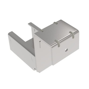 Kit support d'extrémité avec butée pour rail à galets en profilé aluminium – H65mm – D28mm – Elcom shop