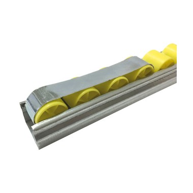 Utilisation – Tôle de freinage pour rail à galets en profilé aluminium rond – D28 – Diamètre 28 mm – Elcom shop