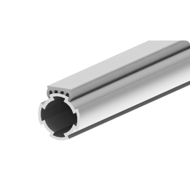 Utilisation - Rail de glissement pour profilé aluminium rond - 2M - D28 - Diamètre 28 mm - Elcom shop