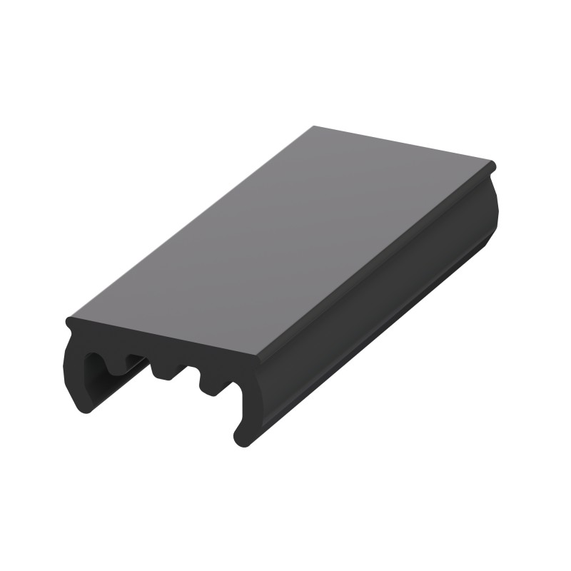 Rail de glissement pour profilé aluminium rond - 2M - ESD - D28 - Diamètre 28 mm - Noir - Elcom shop