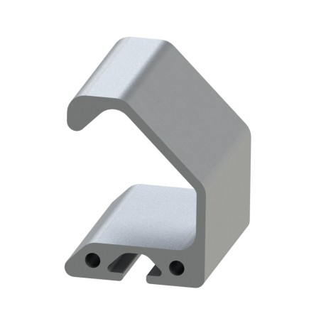 Profilé poignée aluminium (Coupe max 3 m) – Rainure 5 mm - Elcom shop