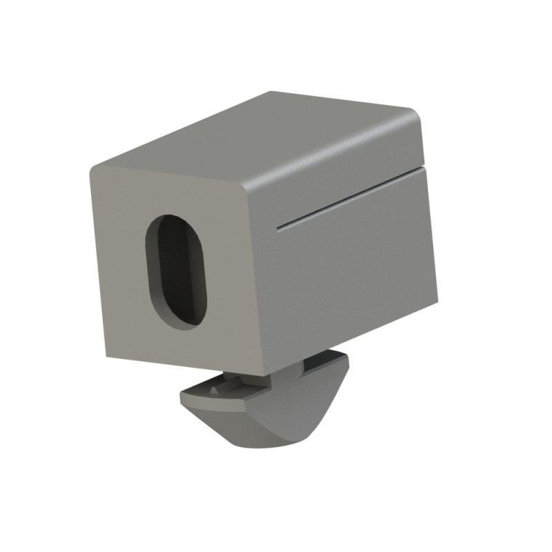 Panoblock profilé aluminium - Rainure 6 mm – PA - Gris - Elcom shop
