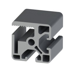 Profilé aluminium d’encadrement (Coupe max 6 m) - Rainure 8 mm – 40x40 mm - Elcom shop