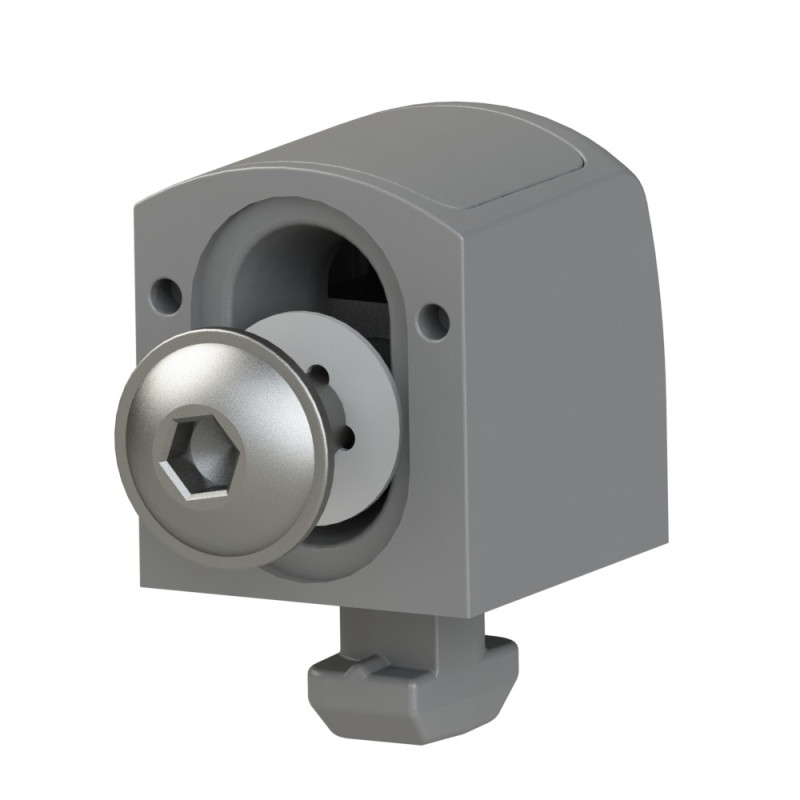 Panoblock PA de sécurité à cale profilé - 8 mm + Vis + Rondelle - Gris - Elcom shop