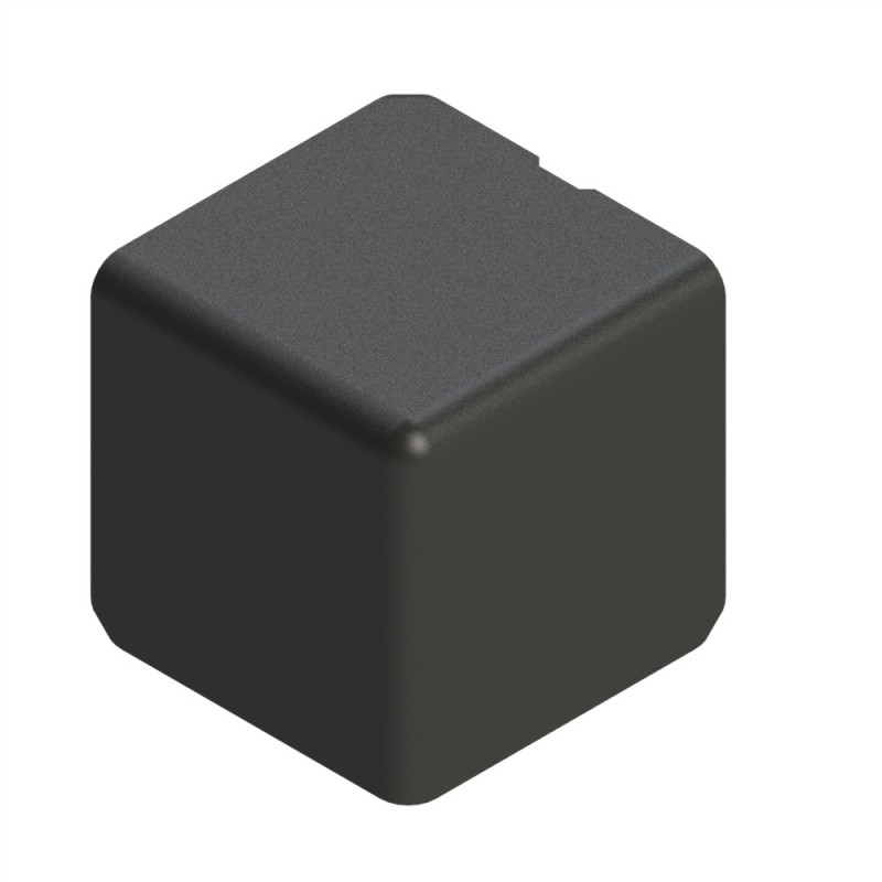 Kit raccord d’angle cube profilé aluminium – 8 mm – 40x40x40 mm – Noir - Elcom shop