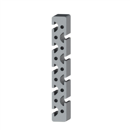 Profilé aluminium (Barre de 6 m) – Rainure 8 mm – 200x28 mm – Léger - Elcom shop