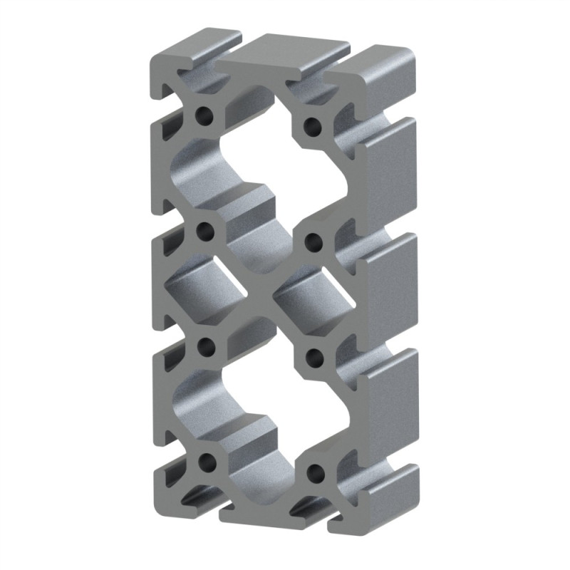 Profilé aluminium (Barre de 6 m) – Rainure 8 mm – 160x80 mm - Lourd - Elcom shop