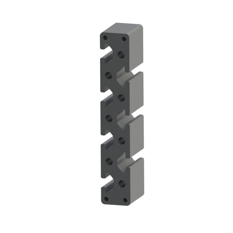 Profilé aluminium (Barre de 6 m) – Rainure 8 mm – 160x28 mm - Lourd - Elcom shop