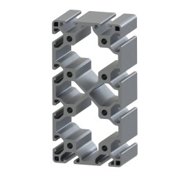 Profilé aluminium (Coupe max 6 m) – Rainure 6 mm – 120x60 mm - Léger - Elcom shop