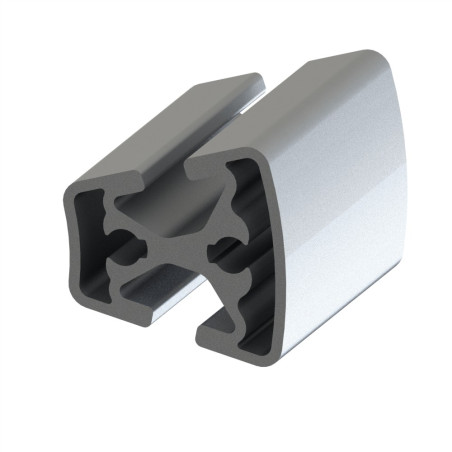 Profilé aluminium (Barre de 6 m) – Rainure 6 mm – Section R30/60-30° - Elcom shop