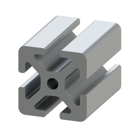 Profilé aluminium (Barre de 6 m) – Rainure 6 mm – Section 30x30 mm - lourd - Elcom shop